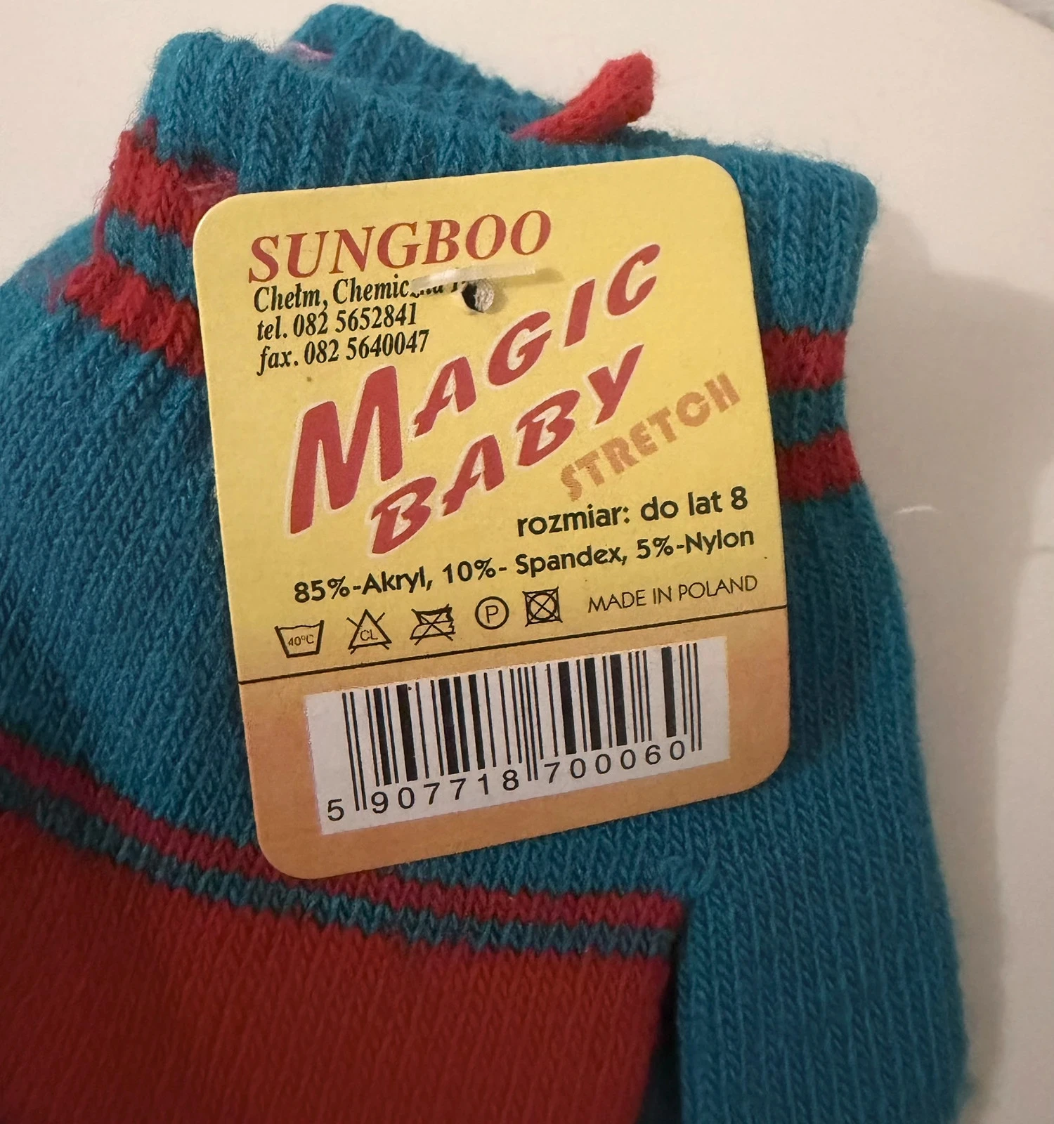 Uitbreidbare Magic Baby-handschoenen turkoois blauw en rood - Met veiligheidskoord tegen verlies – photo 4